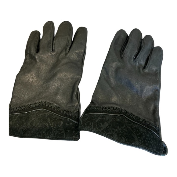 Wilson Leather Trench Women's Sz M Vintage 80s Paisley Embossed Suede Coat - Picture 13 of 13